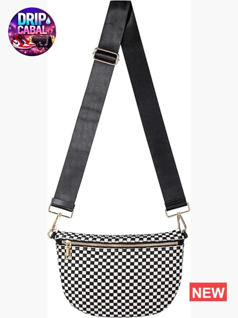Hand-Woven Vegan Leather Crossbody Bag with Adjustable Strap